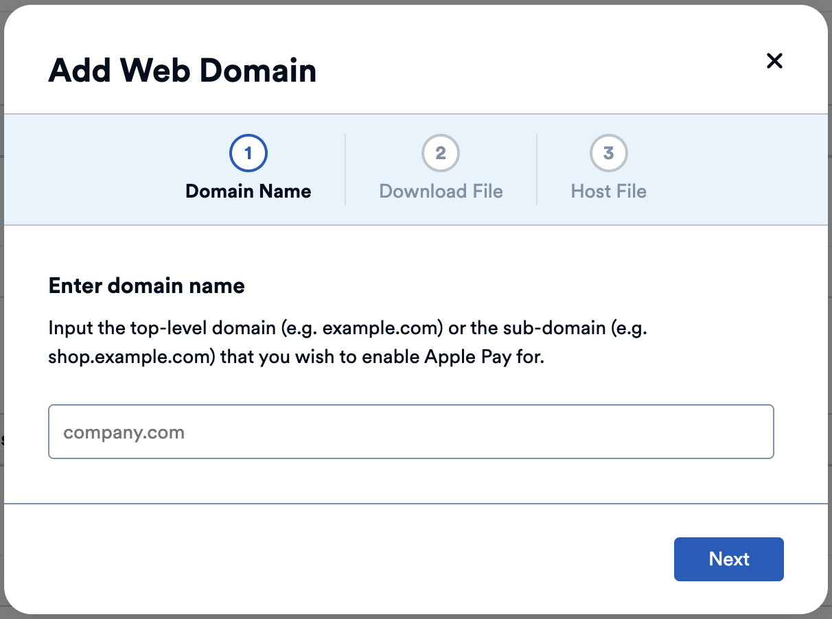 Apple Pay Domain Name
