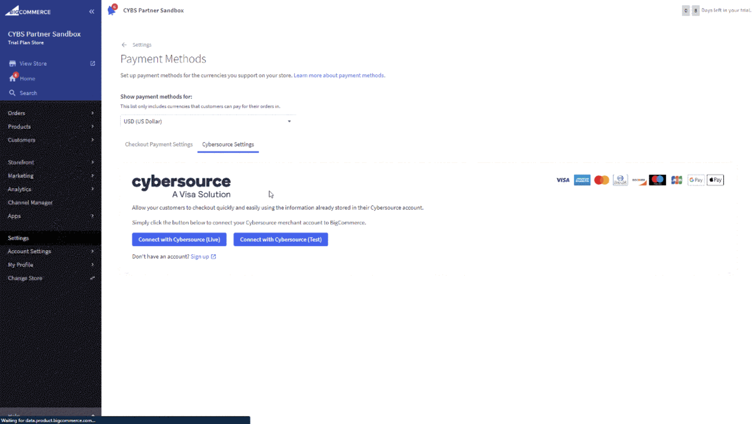 BigCommerce Cybersource Connect