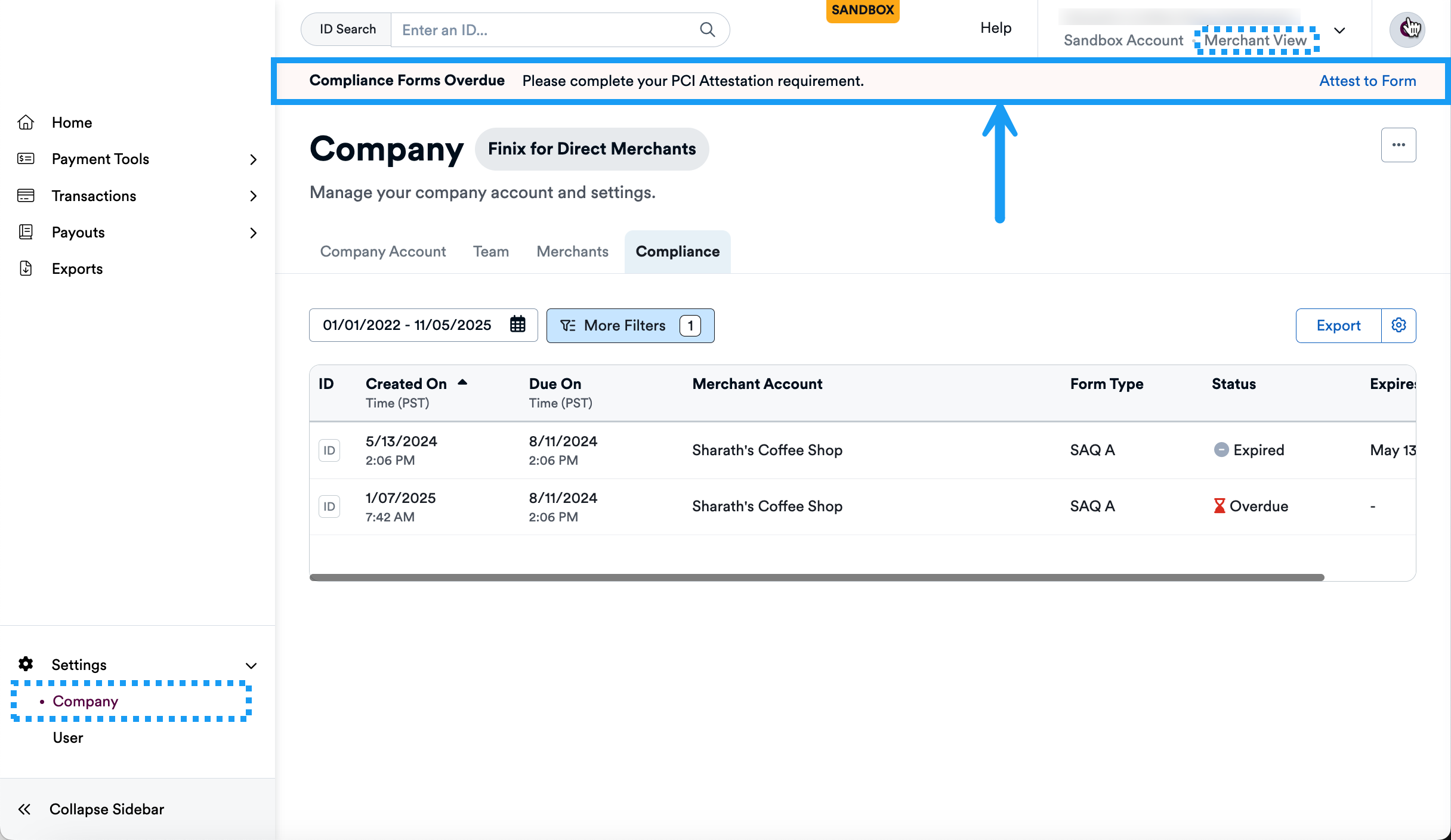 Merchant Company Banner