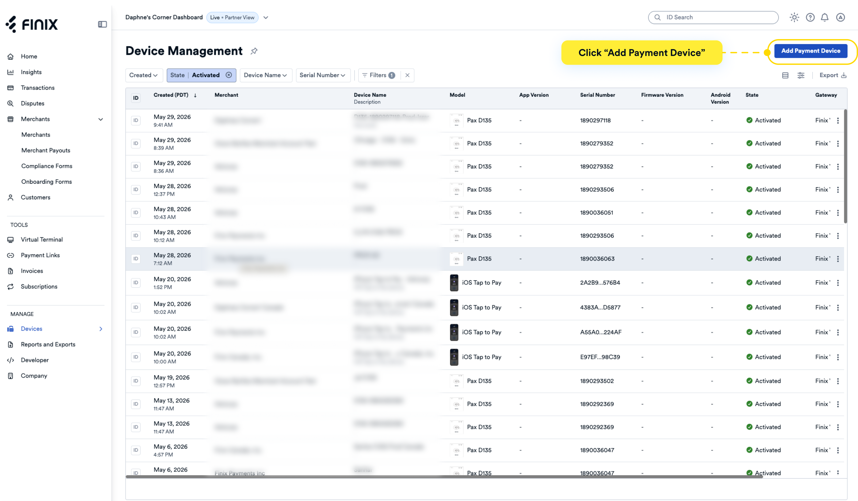 Device Management - Add New Device