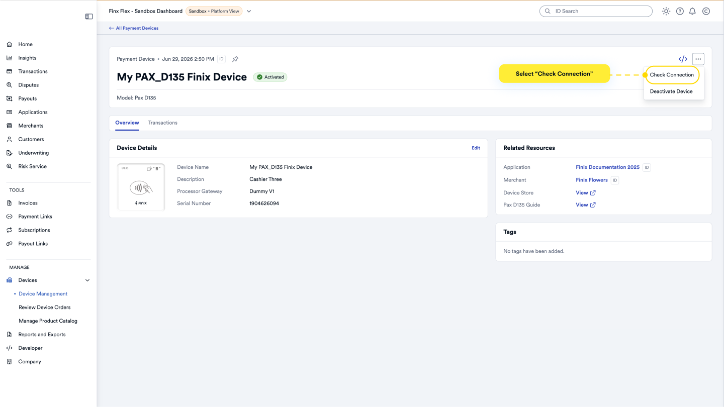 Device Refresh Status
