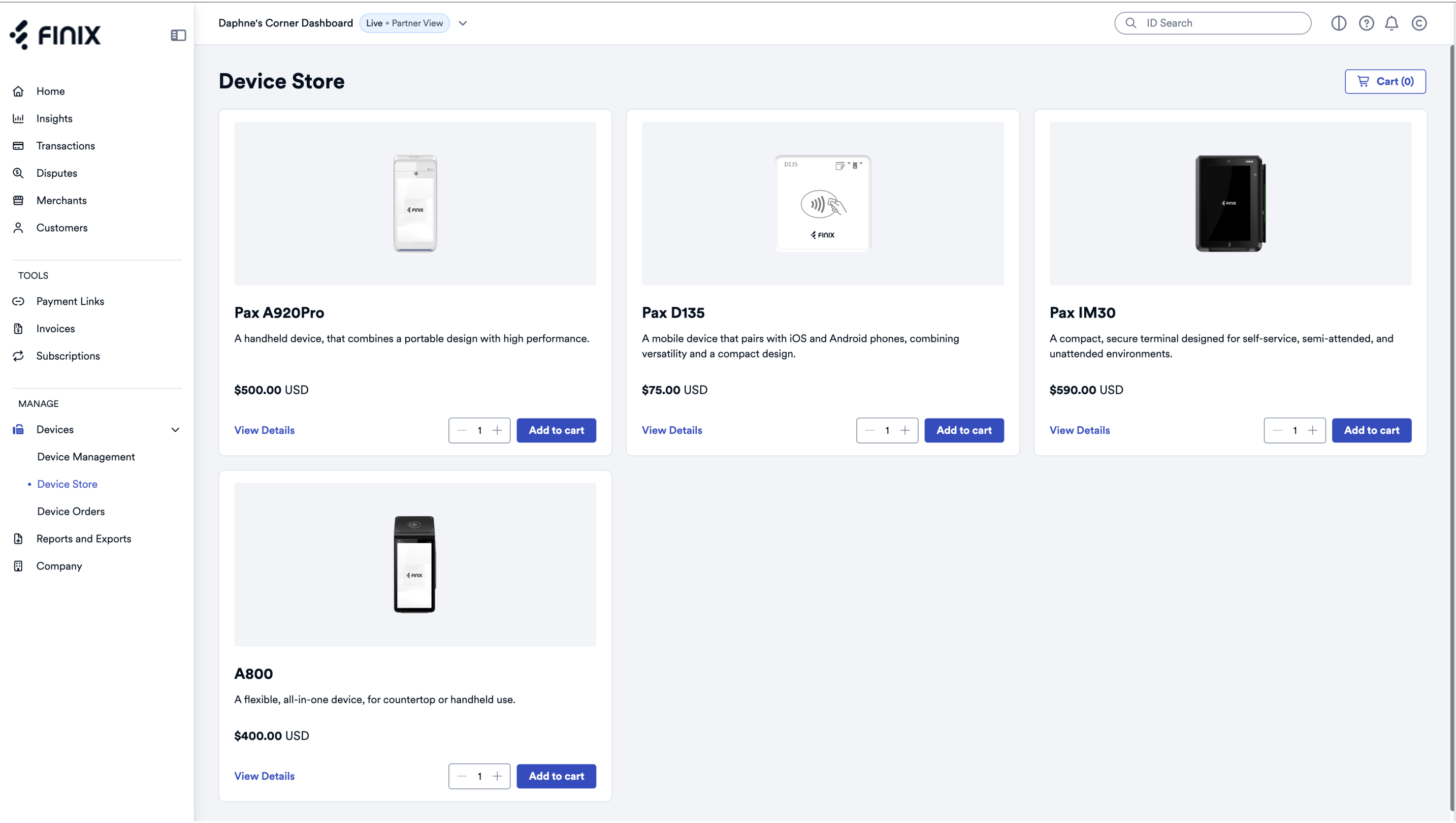 Device Stores -