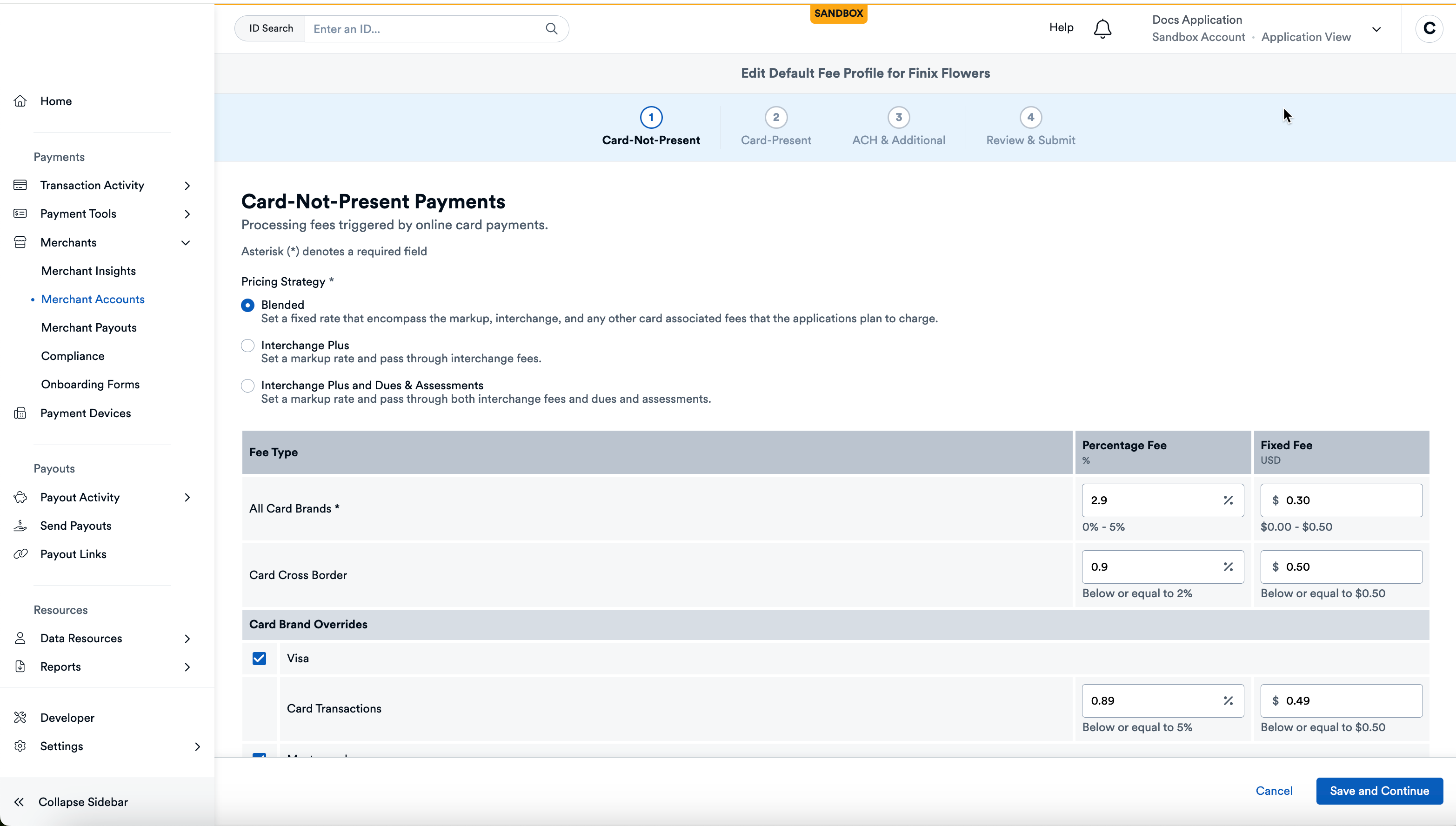 Card-Not-Present Fees
