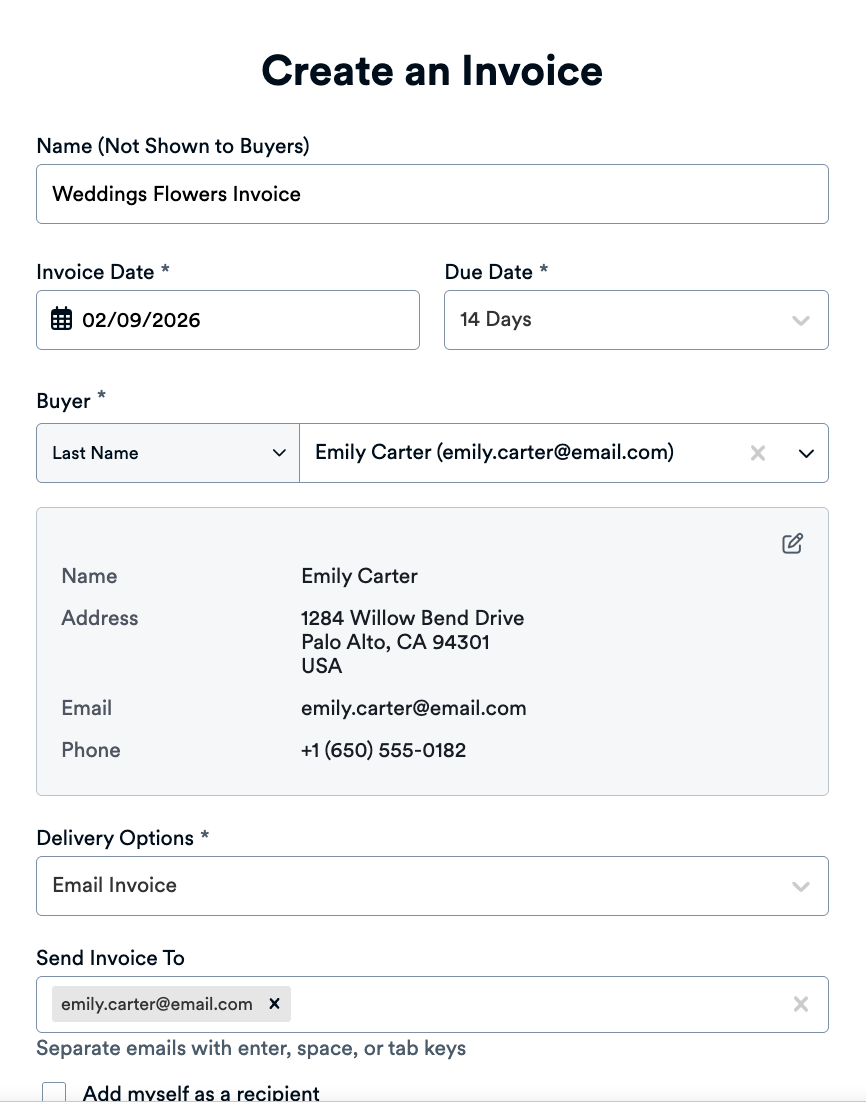 Basic Invoice Information