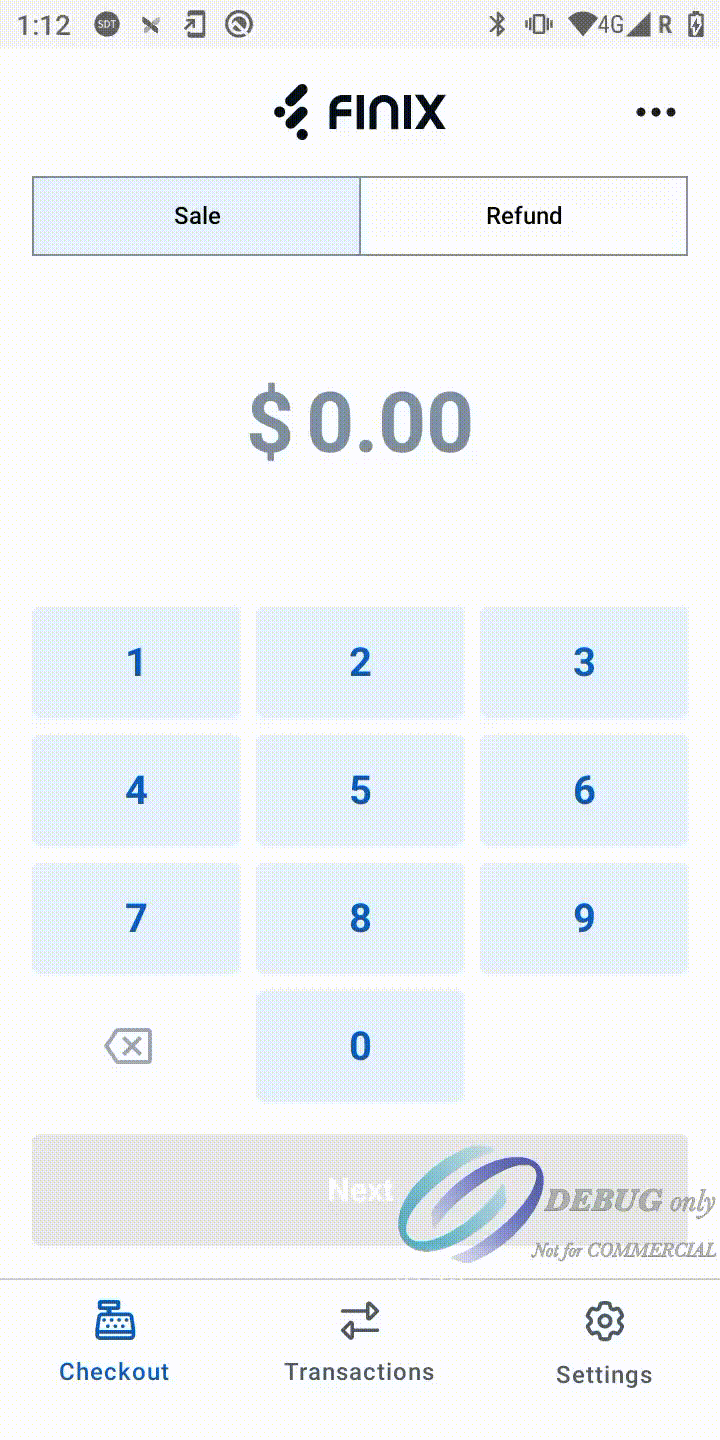 Adjusting Volume on Pax A800