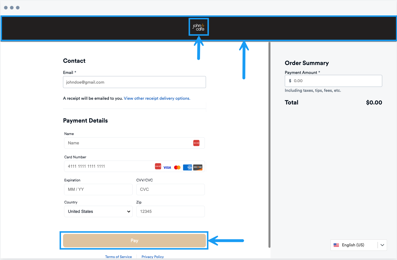 Payment Page Preview