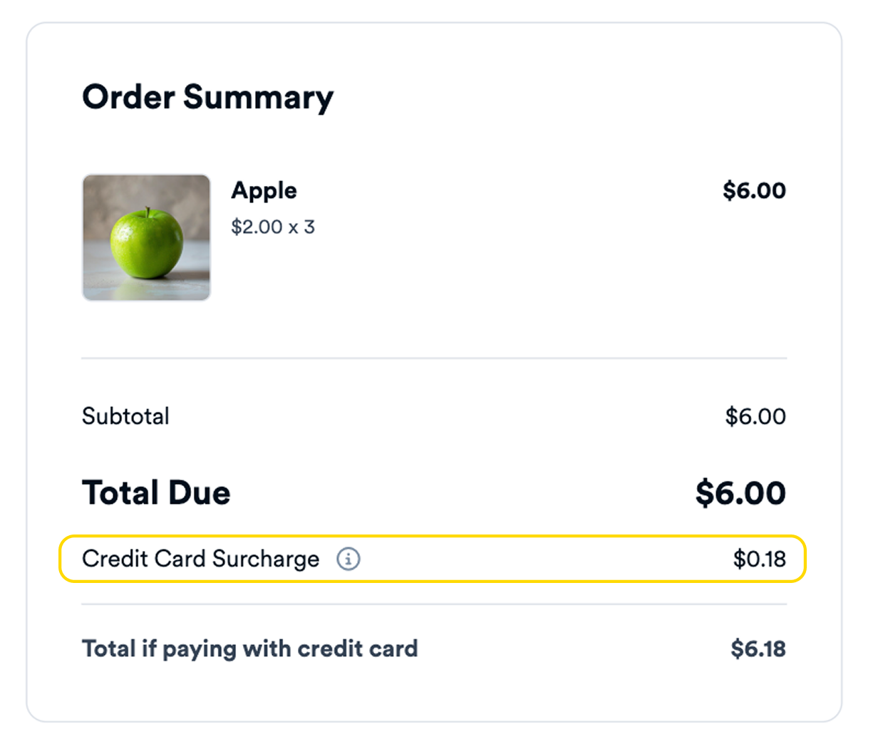 Payment Link Preview - Surcharge Fee