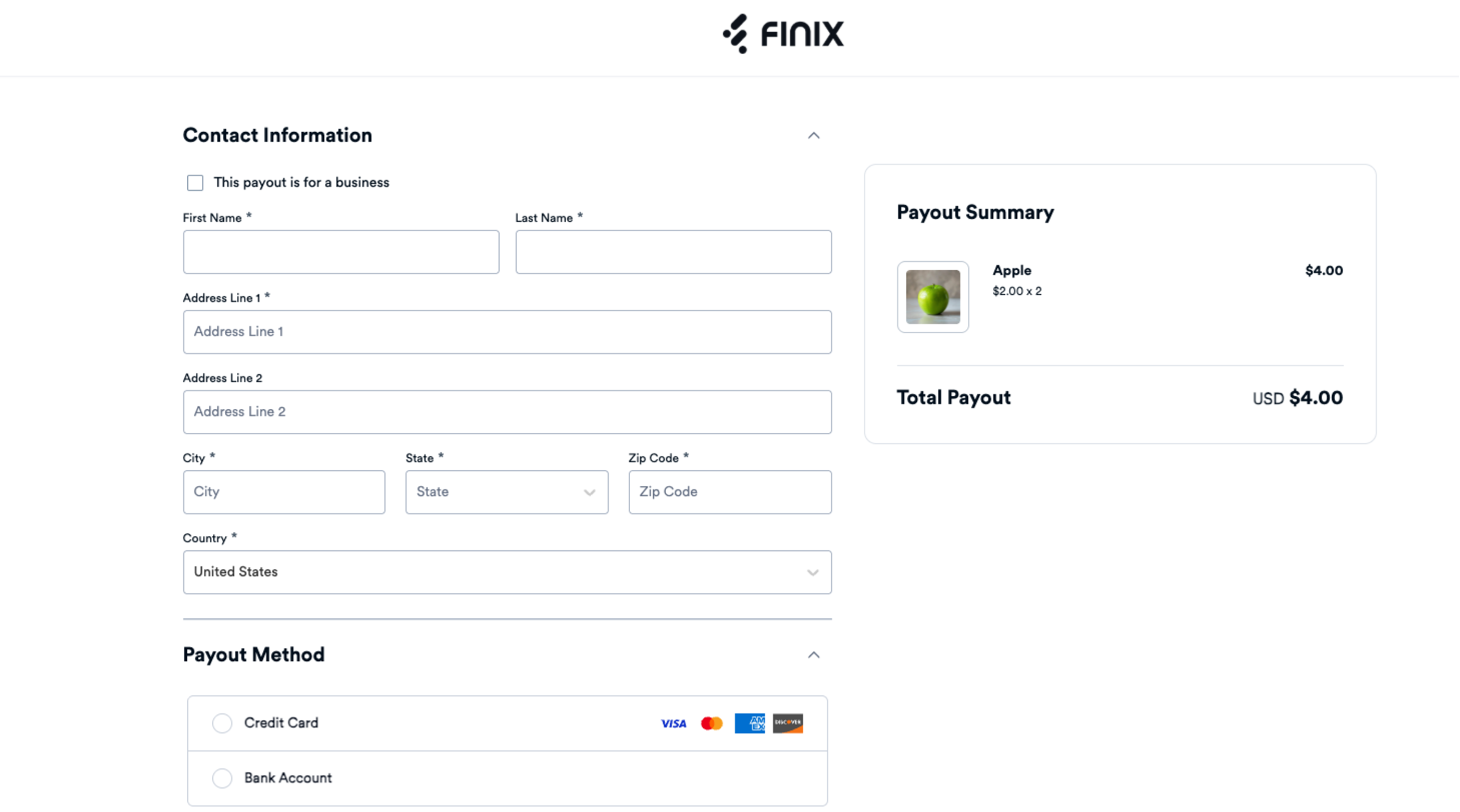 Payout Link Recipient Experience