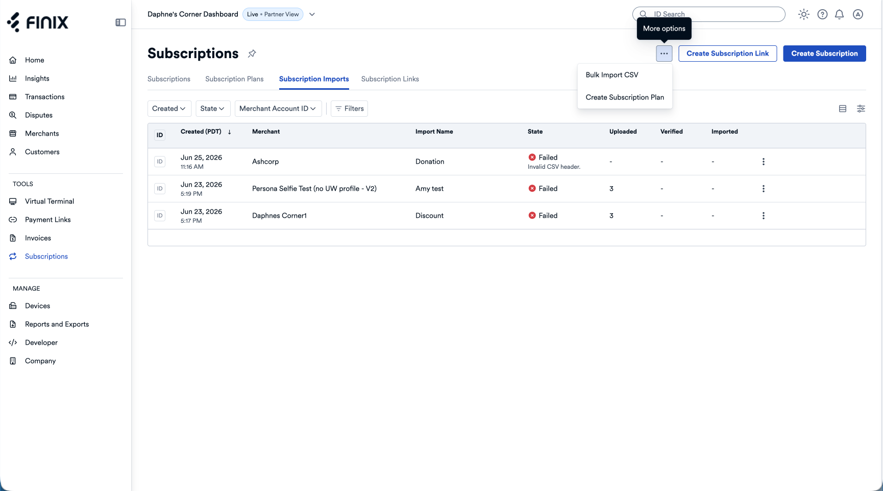 Add Bulk Import CSV